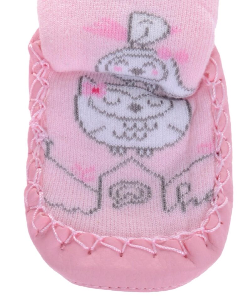 Melix παιδικές καλτσοπαντόφλες «Pink Owl» - Image 2