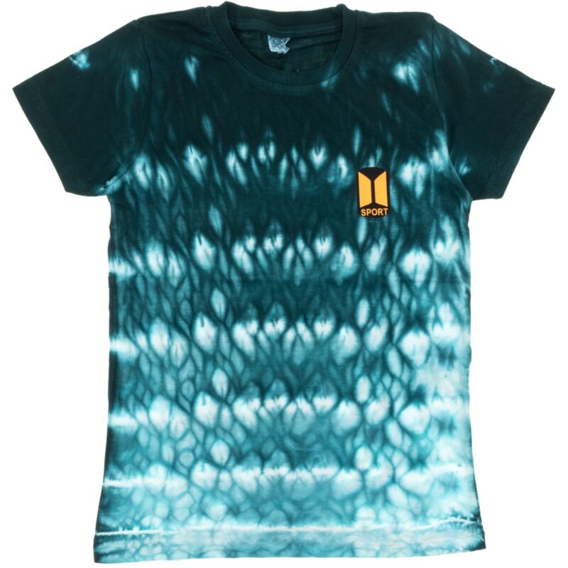 Waxman κοντομάνικη μπατίκ μπλούζα «Petrol Sport»