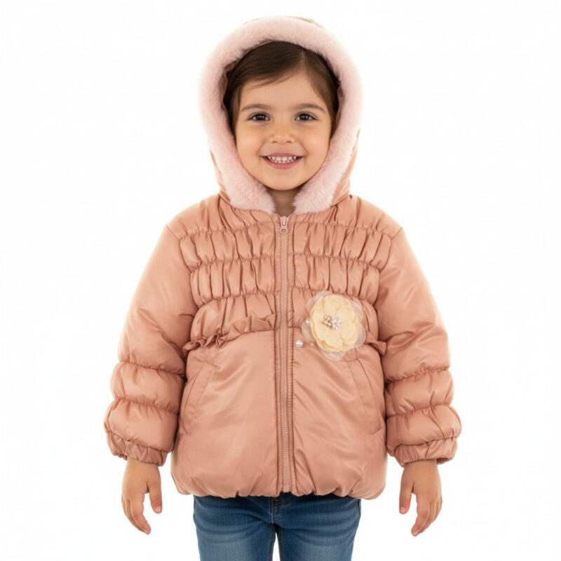 Mini Noy Noy μπουφάν με κουκούλα «Winter Flower»