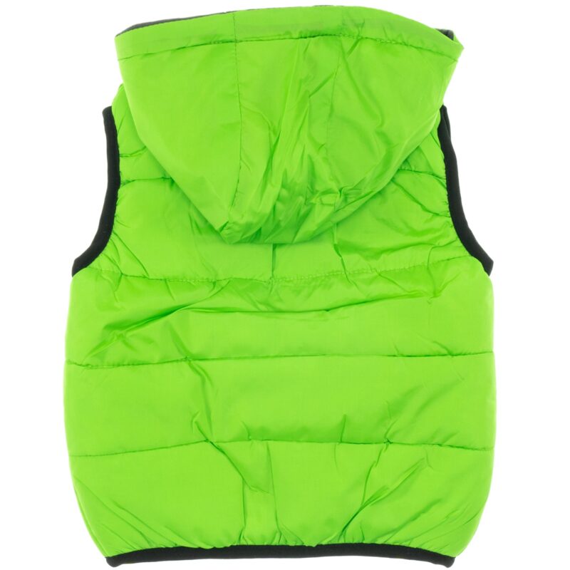 Classic Kids παιδικό αμάνικο μπουφάν με κουκούλα «Green Dino» - Image 2