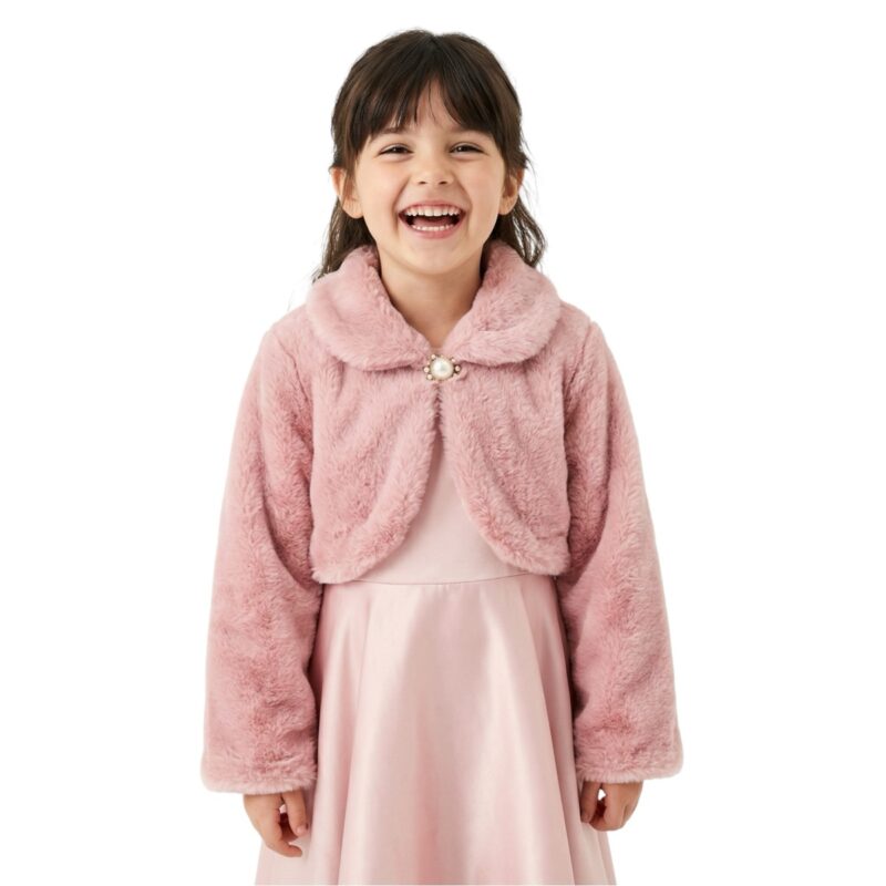 Lumia Baby γούνινο μπολερό «Salmon Cinderella»