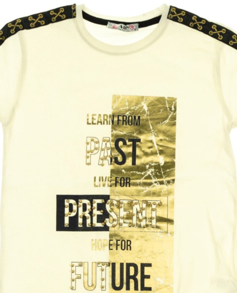 ARS παιδική μακριά μπλούζα «Learn from The Past» - Image 2
