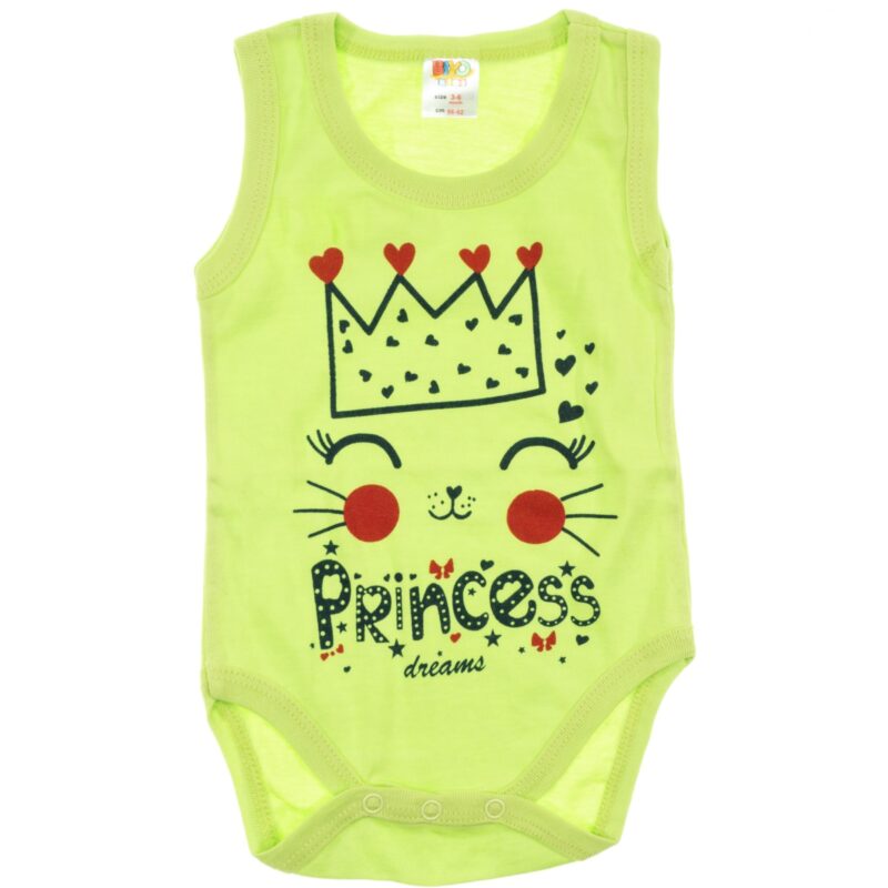 Biyo Kids αμάνικο βρεφικό κορμάκι «Princess Dreams»