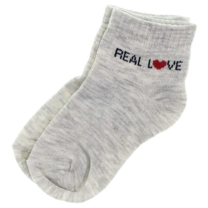Zual καλτσάκια «Grey Real Love»
