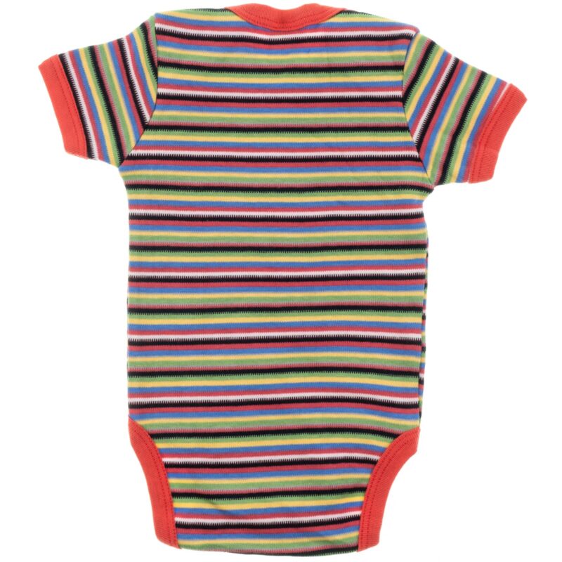 Biyo Kids κοντομάνικο κορμάκι «Coral Stripes» - Image 2