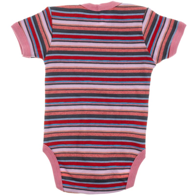 Biyo Kids κοντομάνικο κορμάκι «Pink Lines» - Image 2