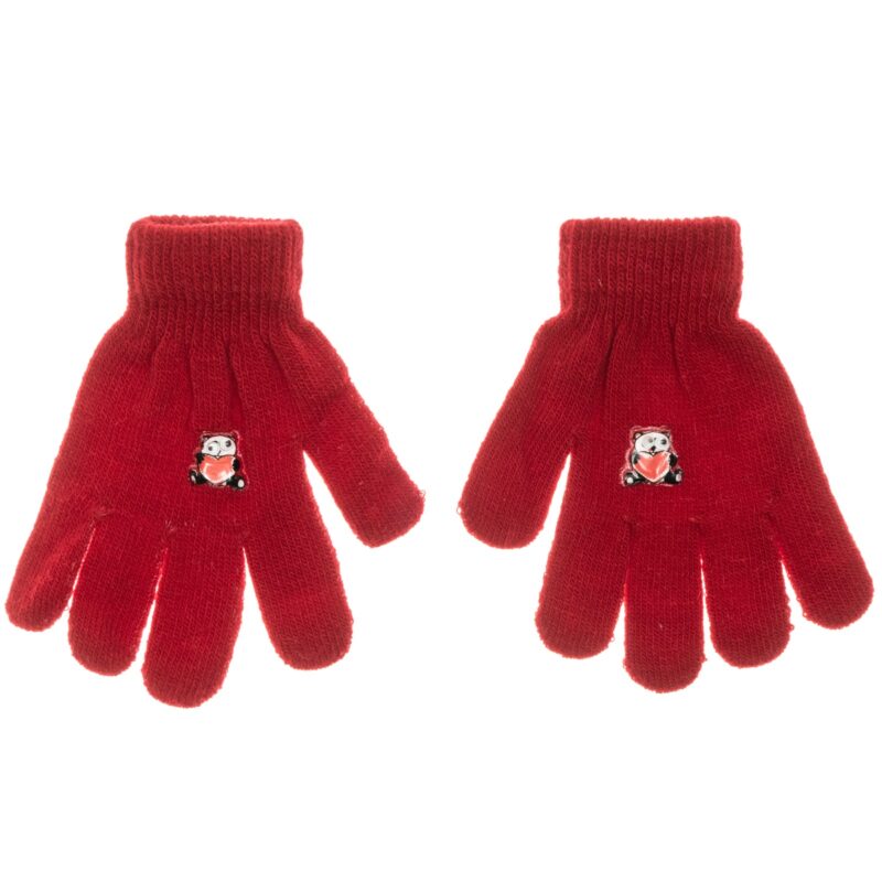 Georgia Accessories πλεκτά γάντια «Red Panda»