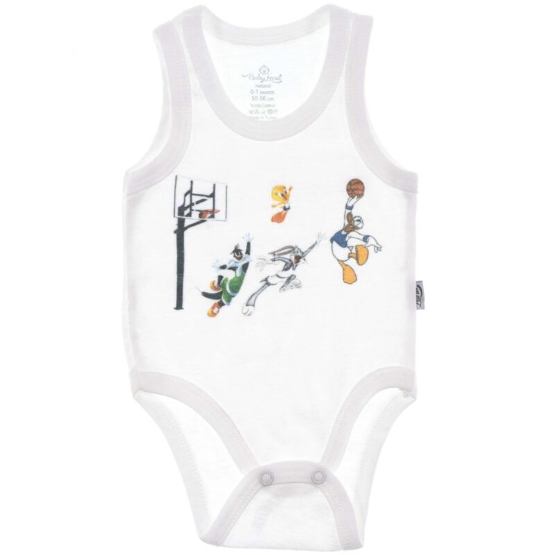 Baby Lona αμάνικο βρεφικό κορμάκι «Cartoons»