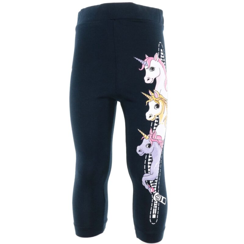 Timi Kids κολάν με στάμπες από λεπτό ύφασμα «Zipper in Blue»