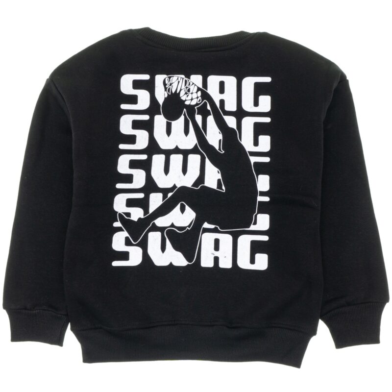 Waxmen φούτερ μπλούζα με χνούδι «Black Swag» - Image 2