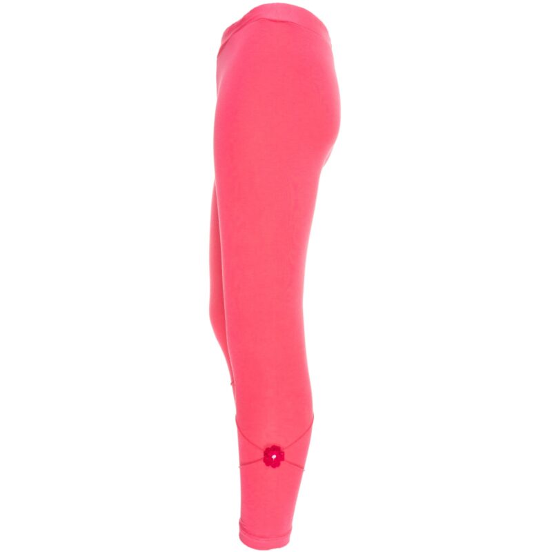 Timi Kids λεπτό κολάν με απλικέ σχέδιο «Fuchsia Flowers»