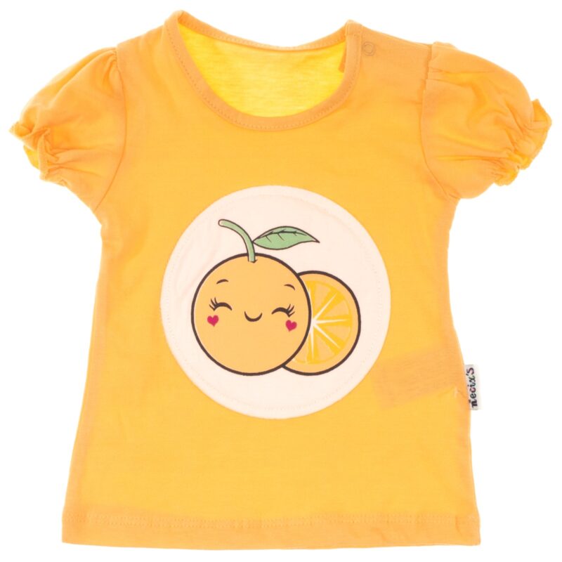 Necix’s σετ μπλουζάκι και φουστίτσα «Happy Orange» - Image 2