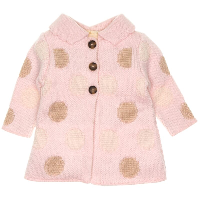 Zeni Baby πλεκτό παλτό «Big Dots»