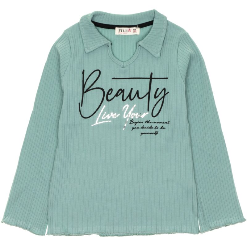 Star File μακρυμάνικη μπλούζα από λεπτό ύφασμα «Beauty in Veraman»
