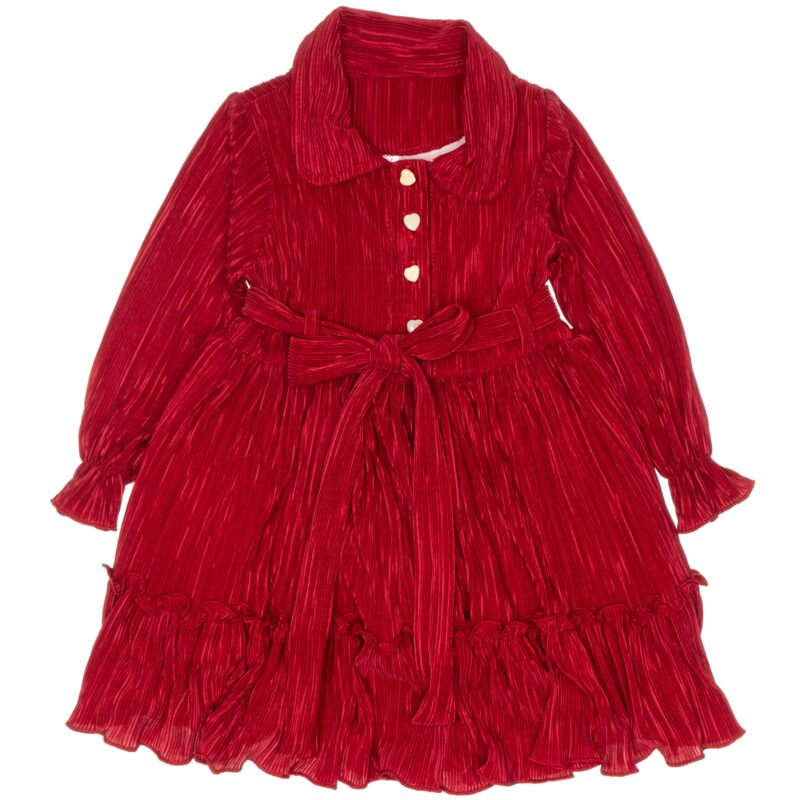 Miss Kugu αμπιγιέ φόρεμα με τσαντάκι «Burgundy» - Image 2
