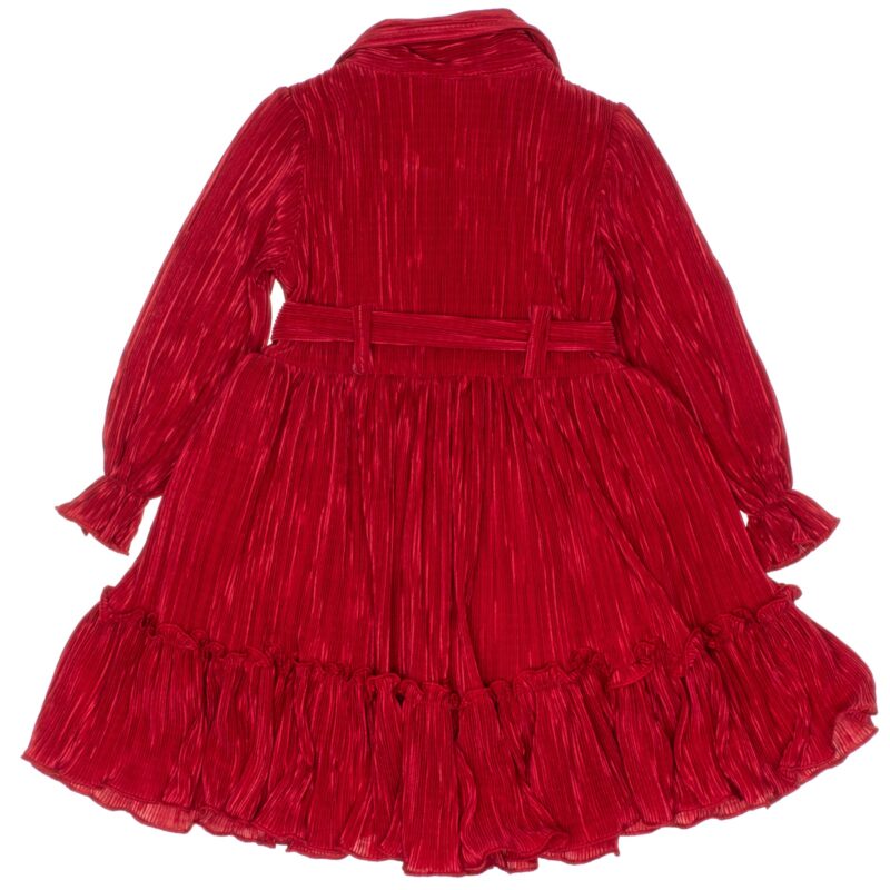 Miss Kugu αμπιγιέ φόρεμα με τσαντάκι «Burgundy» - Image 3