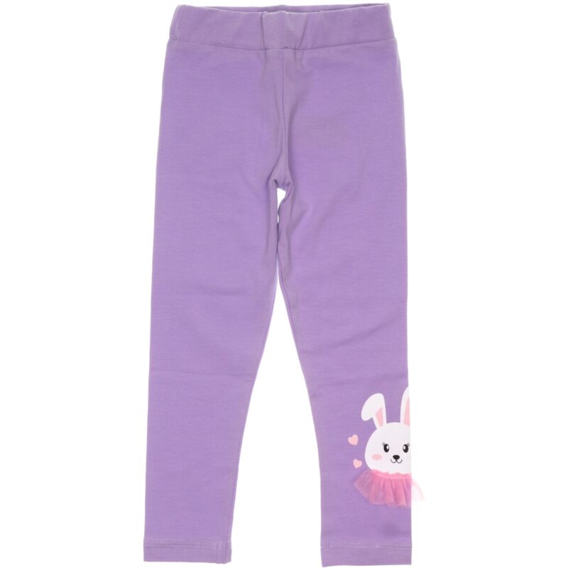 Timi Kids λεπτό κολάν με απλικέ σχέδιο «Ballerina Purple Coney»