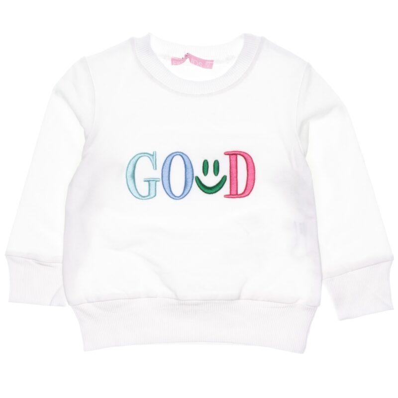 First Kids λεπτό φούτερ «Good White»