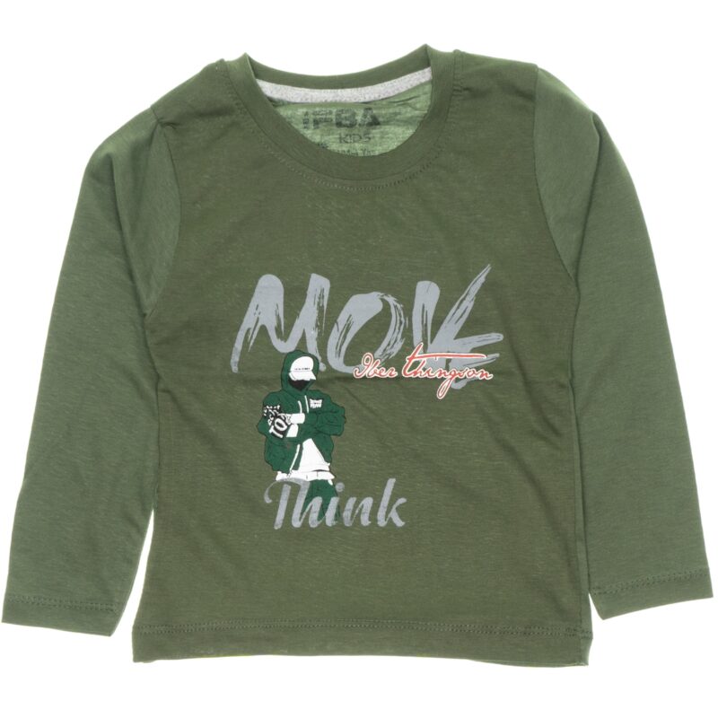 Ifba Kids λεπτή μακρυμάνικη μπλούζα «Green Move» (ΣΤΕΝΗ ΓΡΑΜΜΗ)
