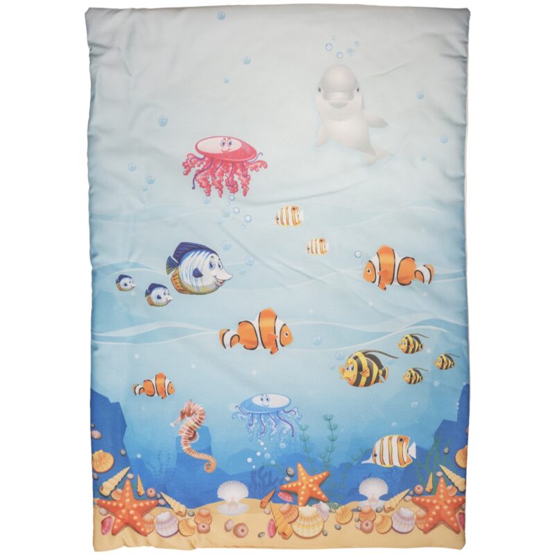 Poo Poo λεπτό παπλωματάκι και μαξιλάρι «The Sea» (0,62m X 0,46m) - Image 2