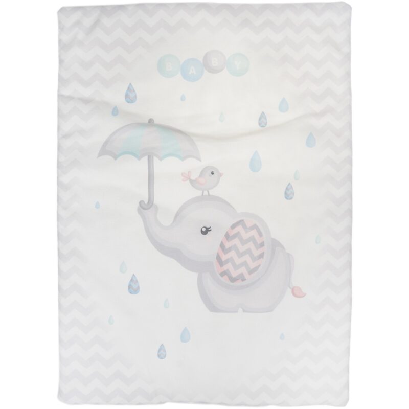 Poo Poo λεπτό παπλωματάκι και μαξιλάρι «Elephant» (0,62m X 0,46m) - Image 2