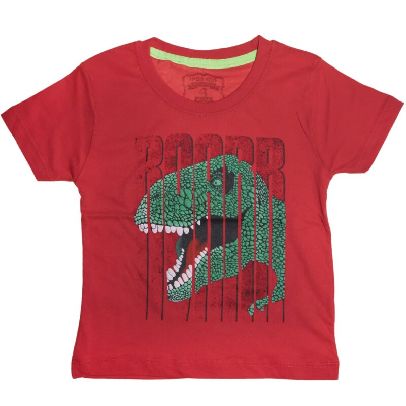 Ifba Kids μπλούζα με ανάγλυφο τύπωμα «Red Roar»