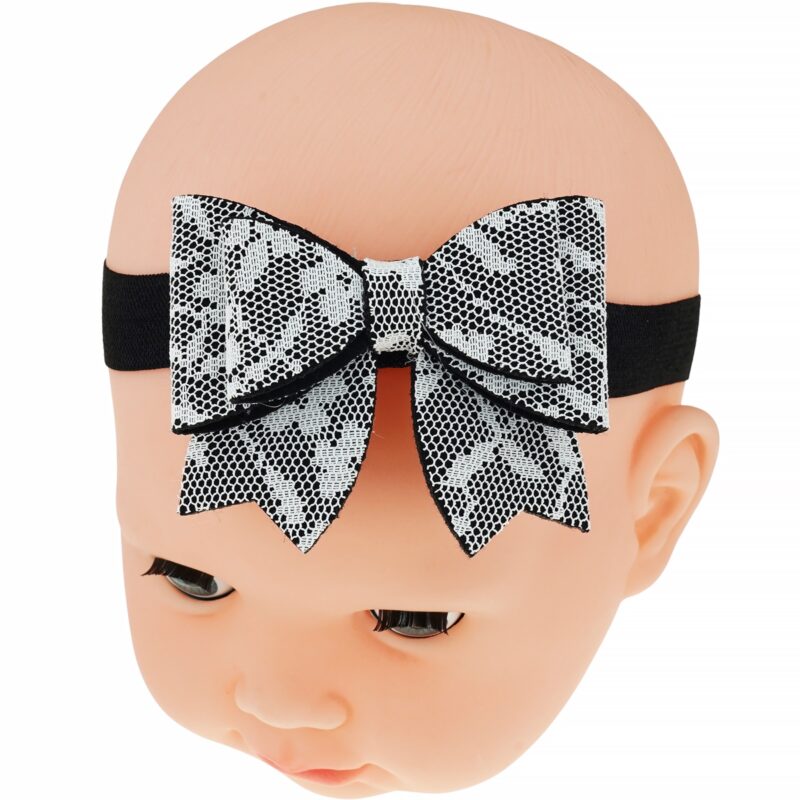 Defne κορδέλα μαλλιών «Black Tulle Bow»
