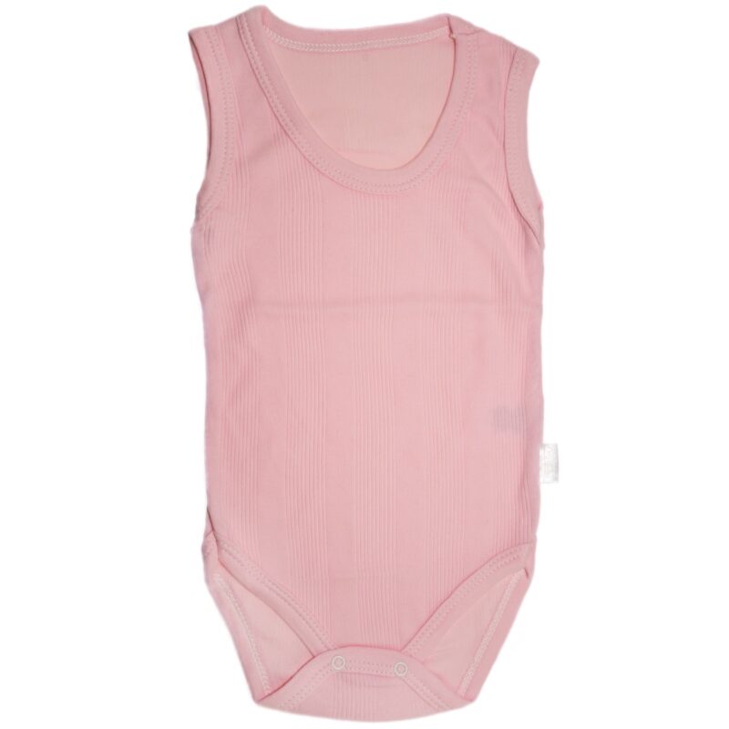 Nayinom αμάνικο βρεφικό κορμάκι «Pink Repoussé»