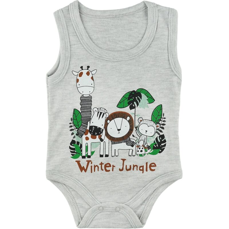 Bebio Baby αμάνικο κορμάκι «Winter Jungle»