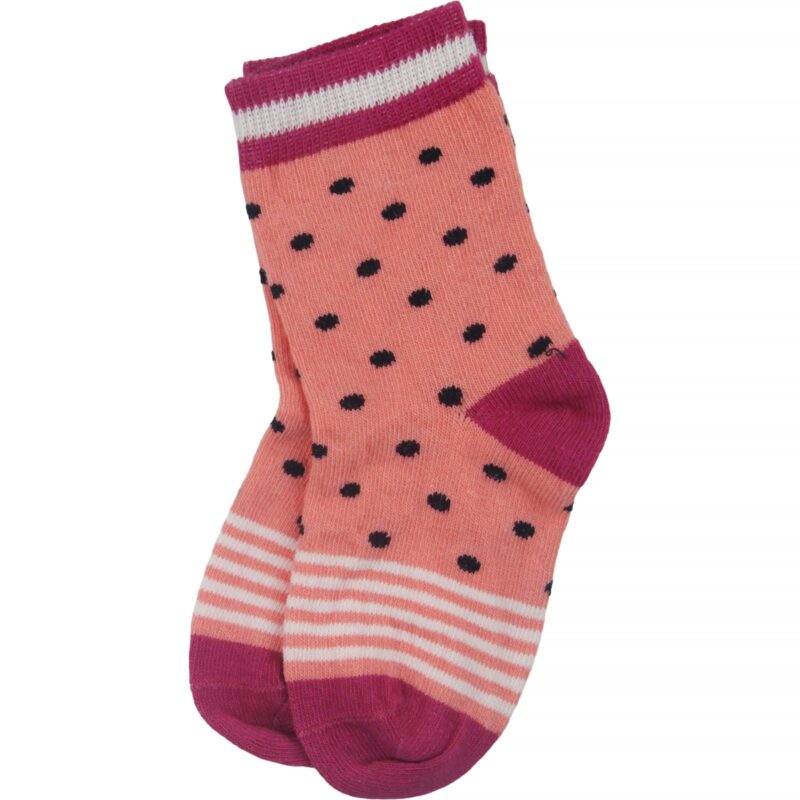 First Socks λεπτά καλτσάκια «Salmon Dots»
