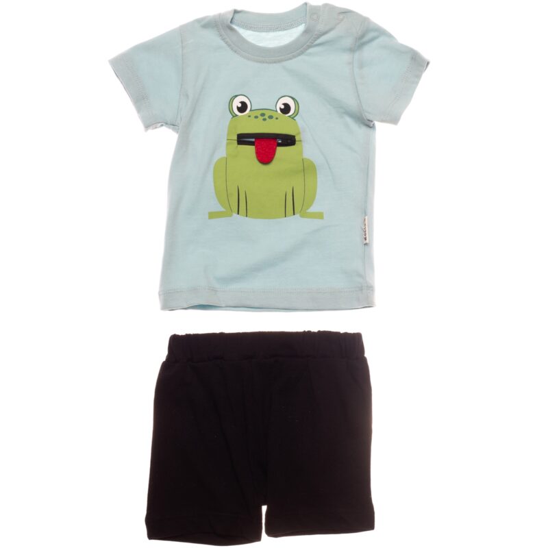 Necix’s σετ μπλούζα και σορτσάκι «Froggy’s Zipper»