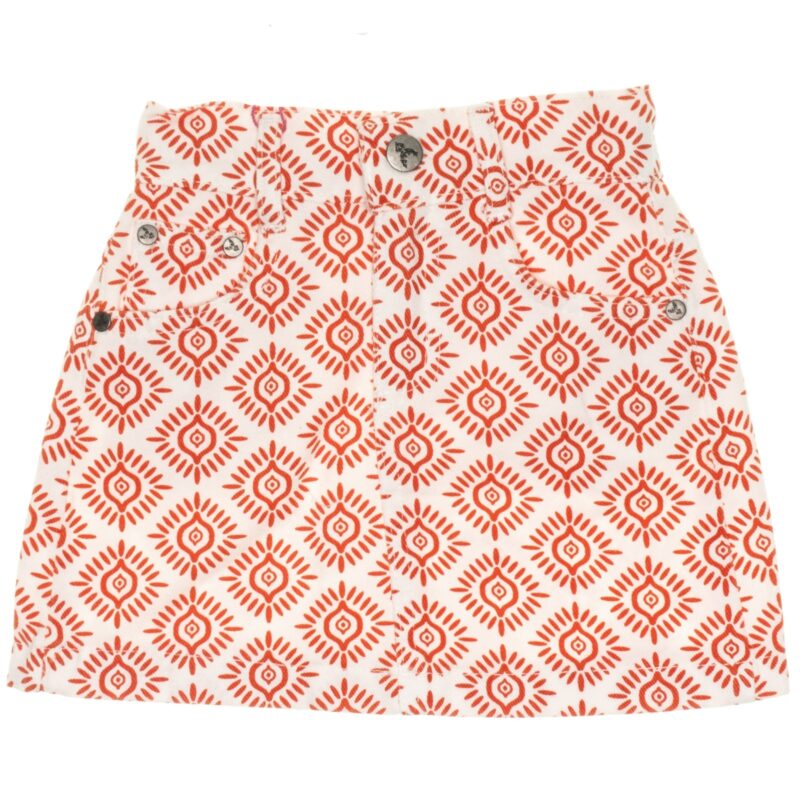 Cemix τζιν φούστα «Orange Tribal»