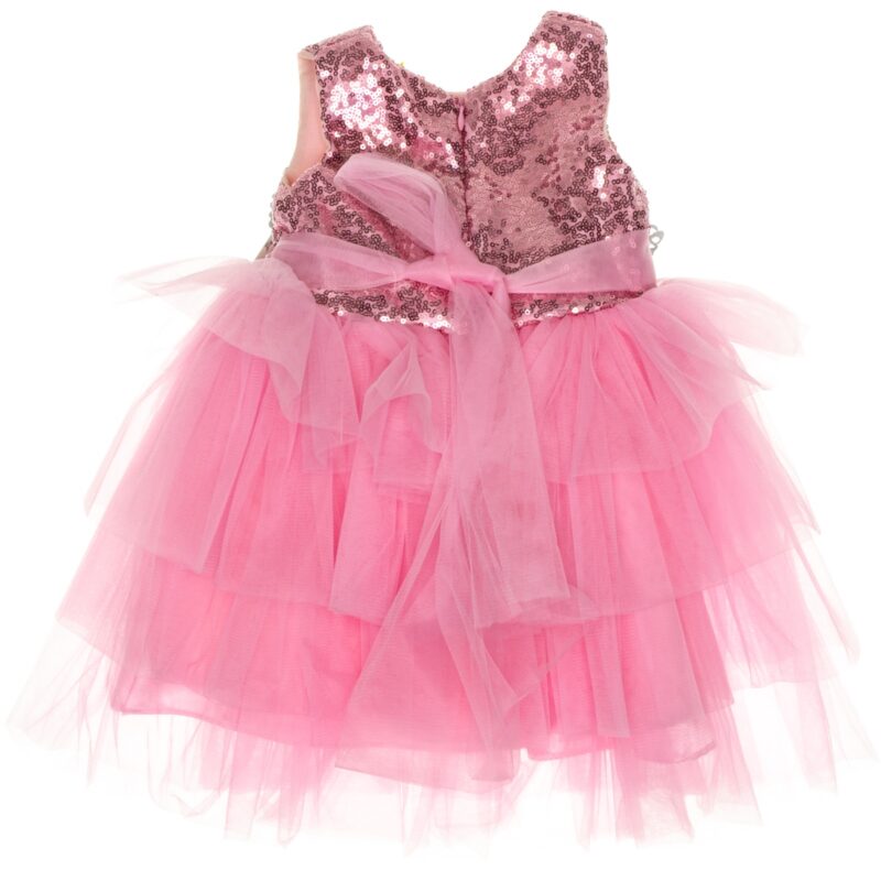 Miss Pretty παρανυφικό και βαπτιστικό φόρεμα «Pink Elegance» - Image 2