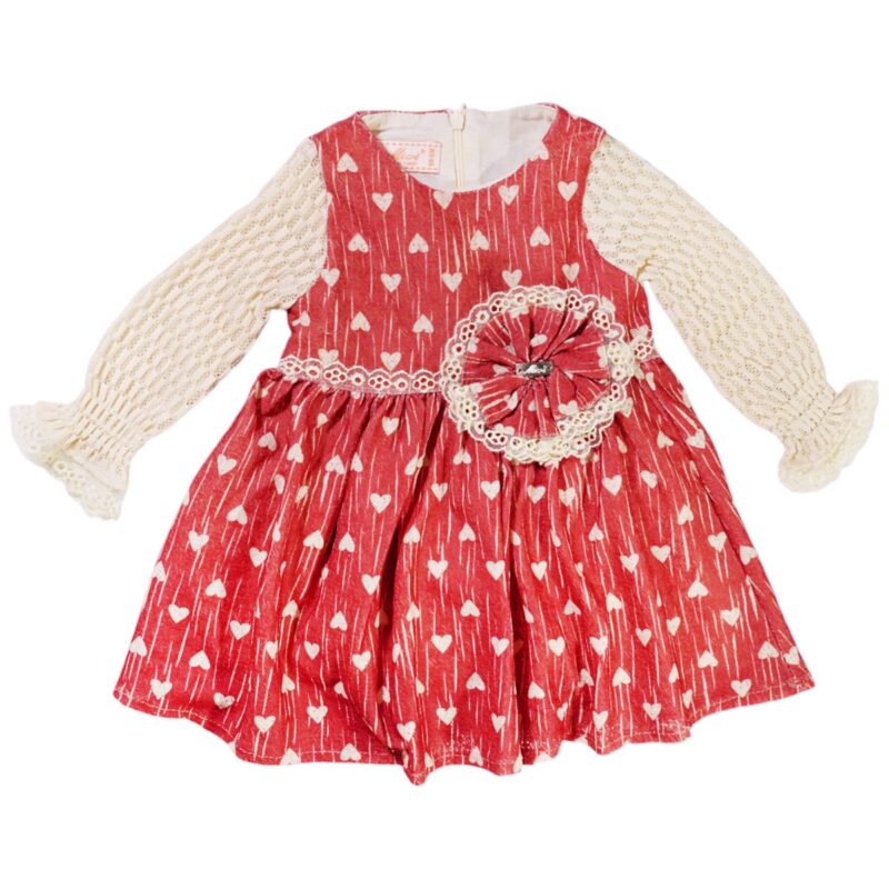 Misse Kids μακρυμάνικο φορεματάκι «Cute in Lace»