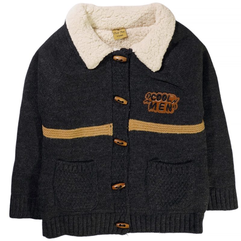 Oskar Star μάλλινη ζακέτα με γουνάκι «Cool Men»