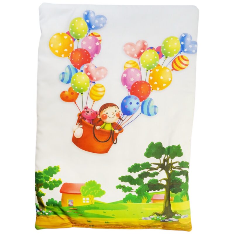 Poo Poo λεπτό παπλωματάκι και μαξιλάρι (0,62m X 0,46m) «Balloons» - Image 2