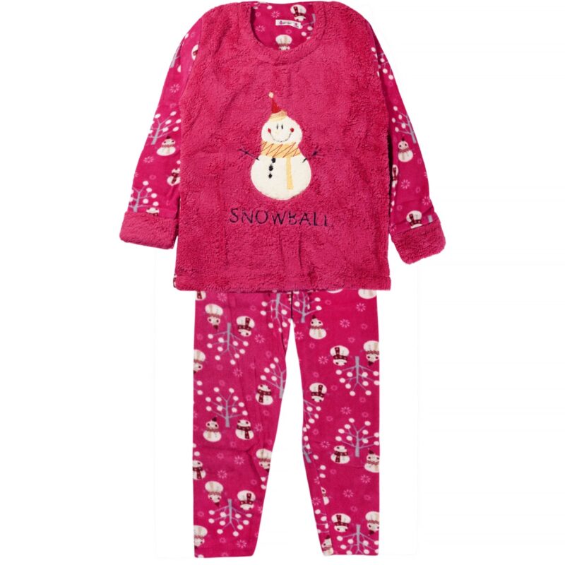 Creation Carmen πιτζάμα από fleece ύφασμα «Snowman» - Image 2