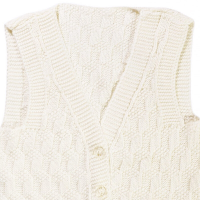 ΑΖ πλεκτό γιλεκάκι «White Knit» - Image 2