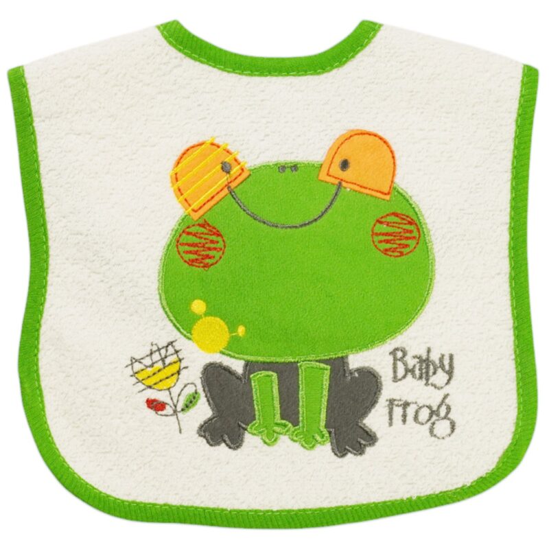 Baby Tone σαλιάρα φαγητού «Baby Green Frog»
