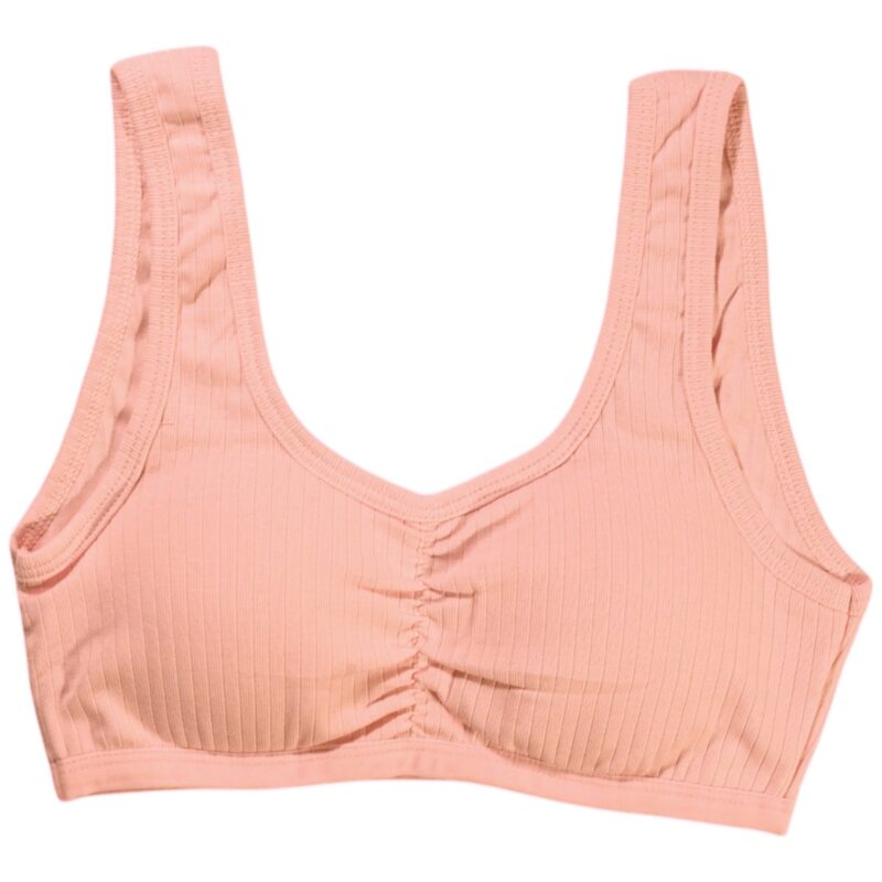 Biyo Kids μπουστάκι με αποσπώμενη ενίσχυση «Rib Pink»