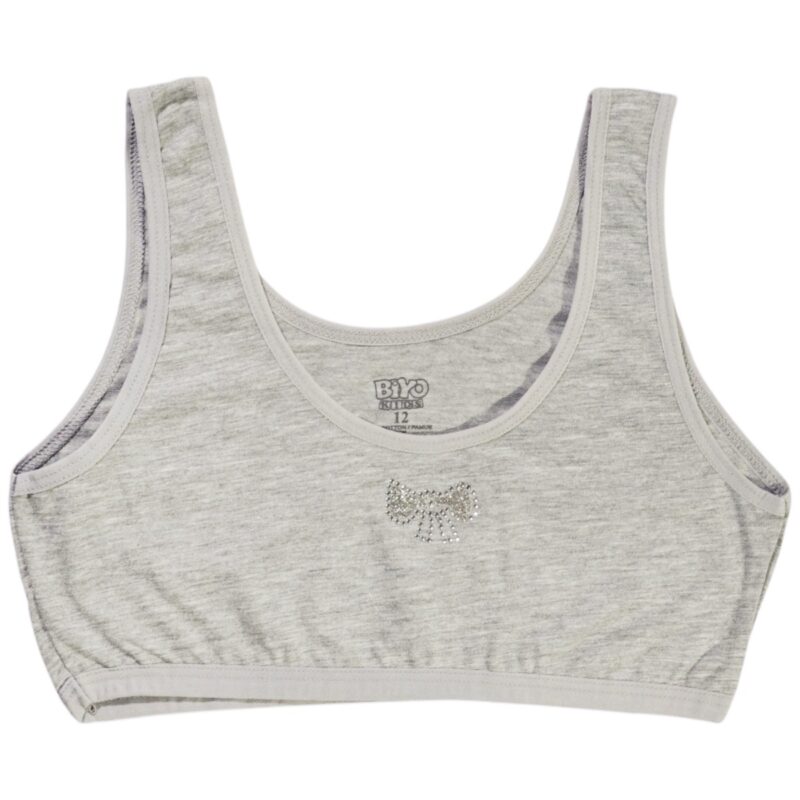 Biyo Kids παιδικό μπουστάκι «Grey Big Bow»
