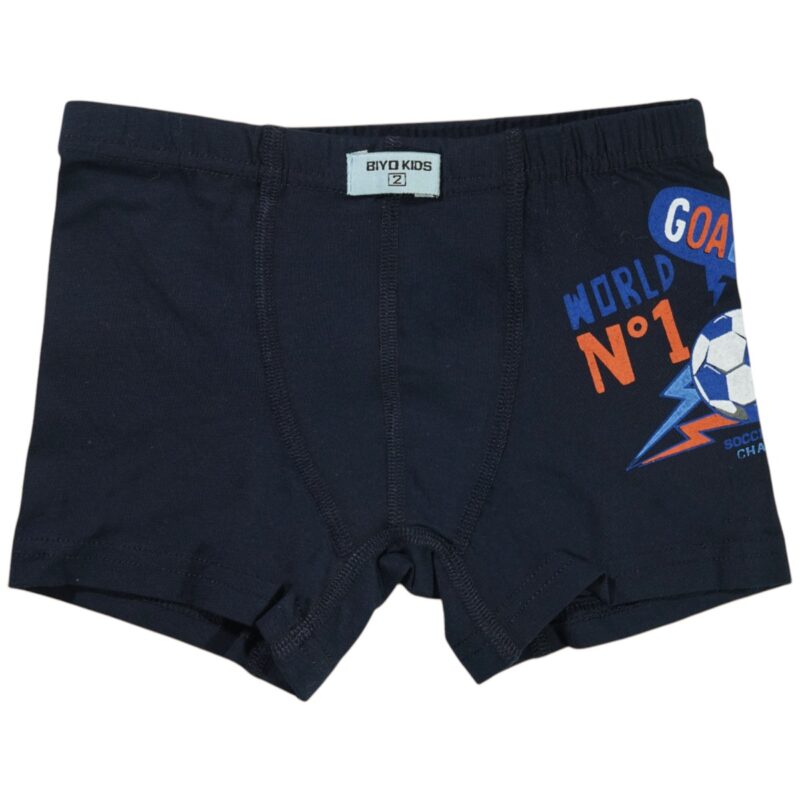 Biyo Kids παιδικό μποξεράκι «Dark Blue Socker Team»