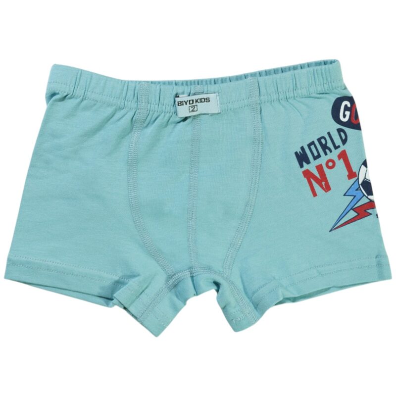 Biyo Kids παιδικό μποξεράκι «Light Blue Socker Team»