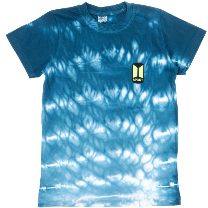 Waxman κοντομάνικη μπατίκ μπλούζα «Blue Sport»