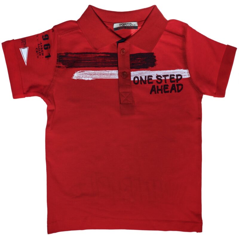 Popito πόλο μπλουζάκι «One Step Ahead»