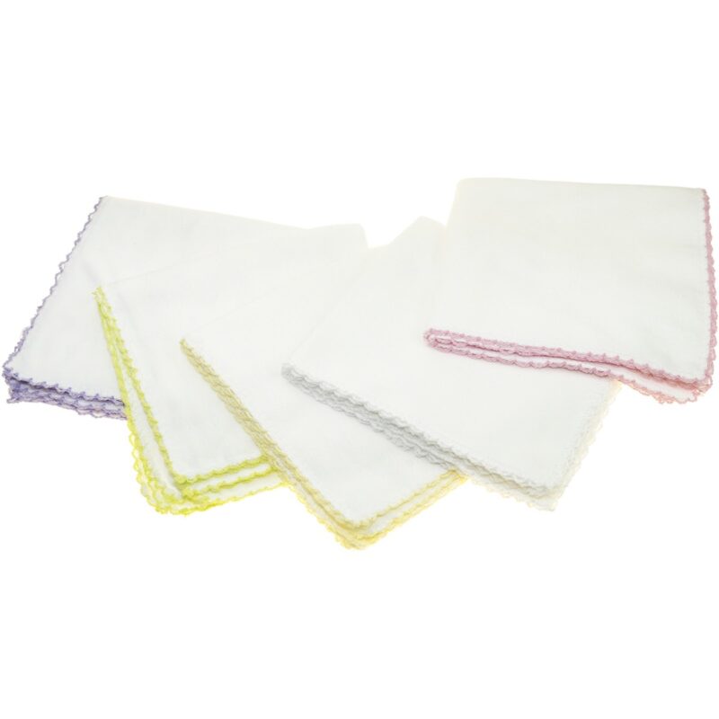 Atakan Bebe σετ λαβέτες (πανάκια) δέκα τεμαχίων (0,28 m x 0,28 m) «Baby Girl»