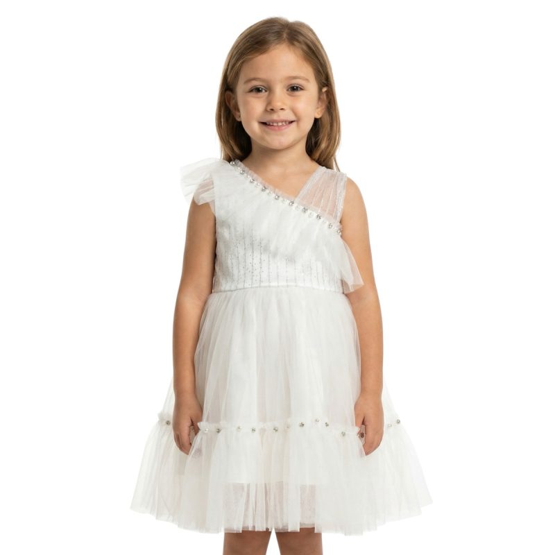 Miss Pretty παρανυφικό και βαπτιστικό φόρεμα «Exquisite in White»