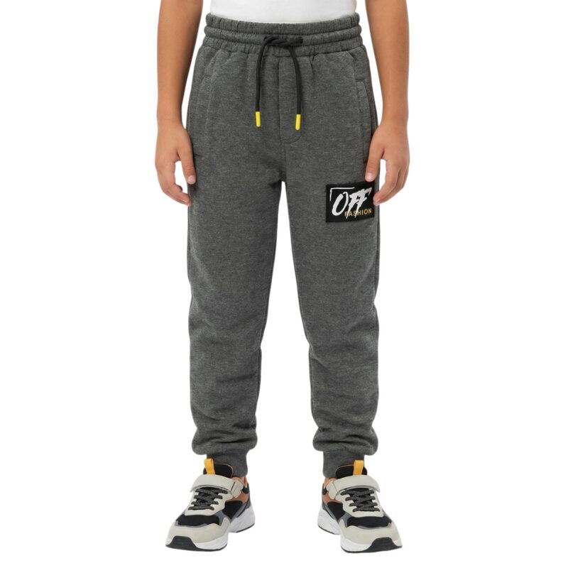 Poyraz Kids παντελόνι φόρμας από λεπτό ύφασμα «Grey Fashion»