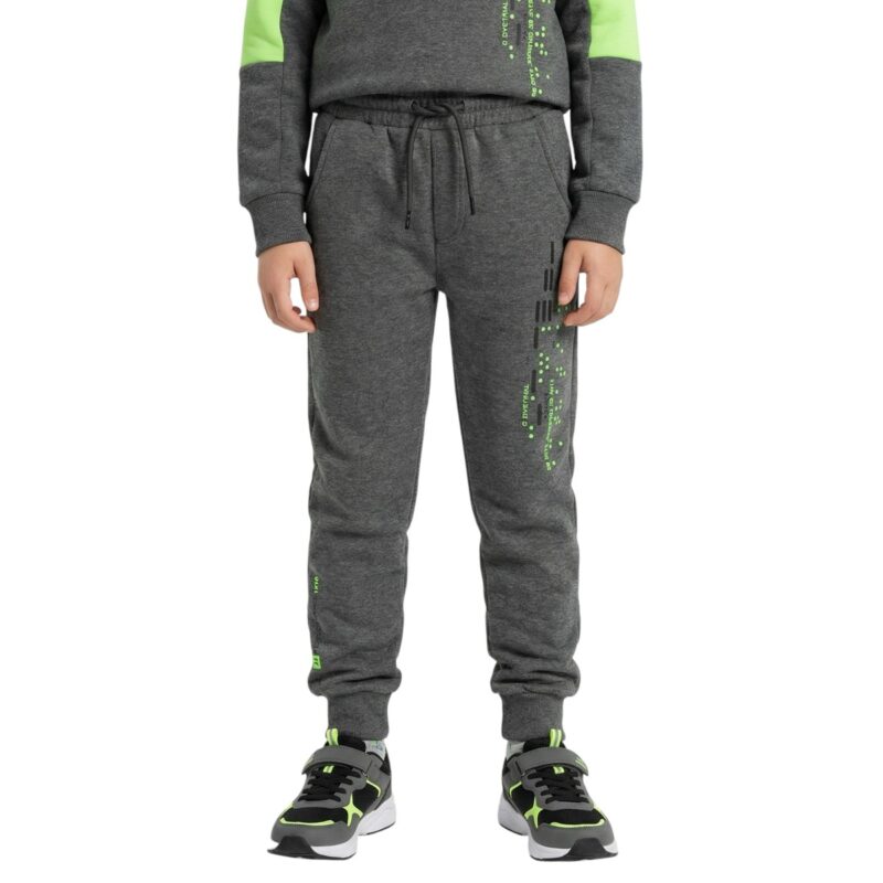 Poyraz Kids παντελόνι φόρμας από λεπτό ύφασμα «Grey Performance»