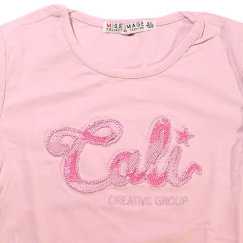 Miss Image μακρυμάνικη μπλούζα από λεπτό ύφασμα «Pink Creativity» - Image 2